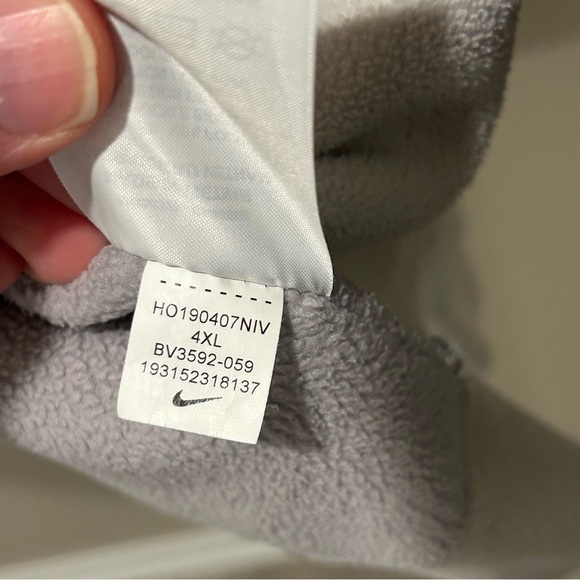 Nike Hoodie Jacket Mens 4XL. Therma Dri-Fit Full Zip Training Gray. - Picture 8 of 12